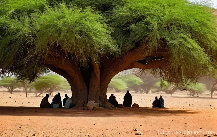 지부티의 주요 법적 시스템 - **Prompt:** A serene and respectful family court (Sharia court) setting in Djibouti, where a wise-lo...